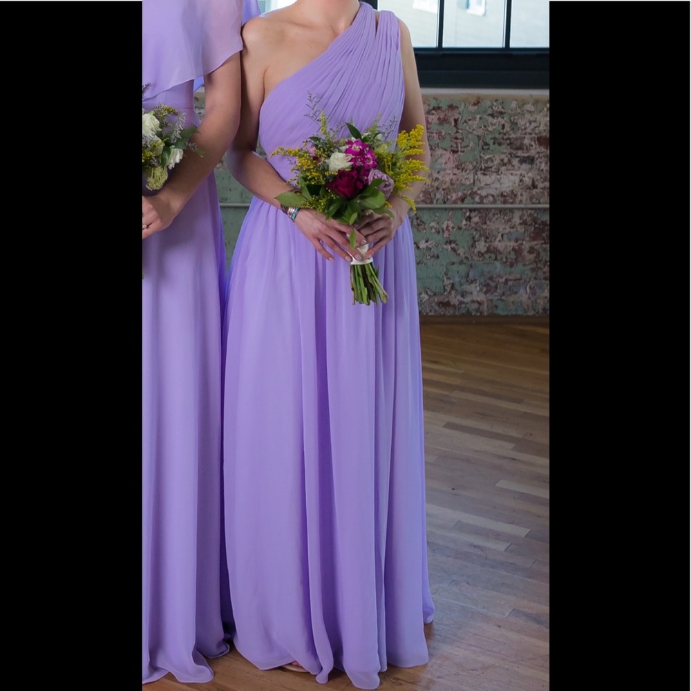 Azazie lilac molly dress custom sized
